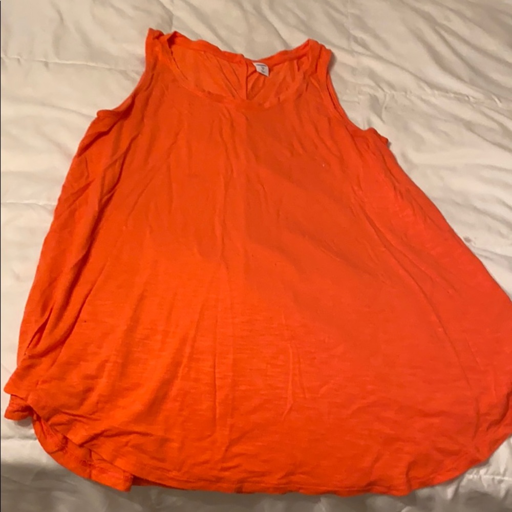 Orange tank top